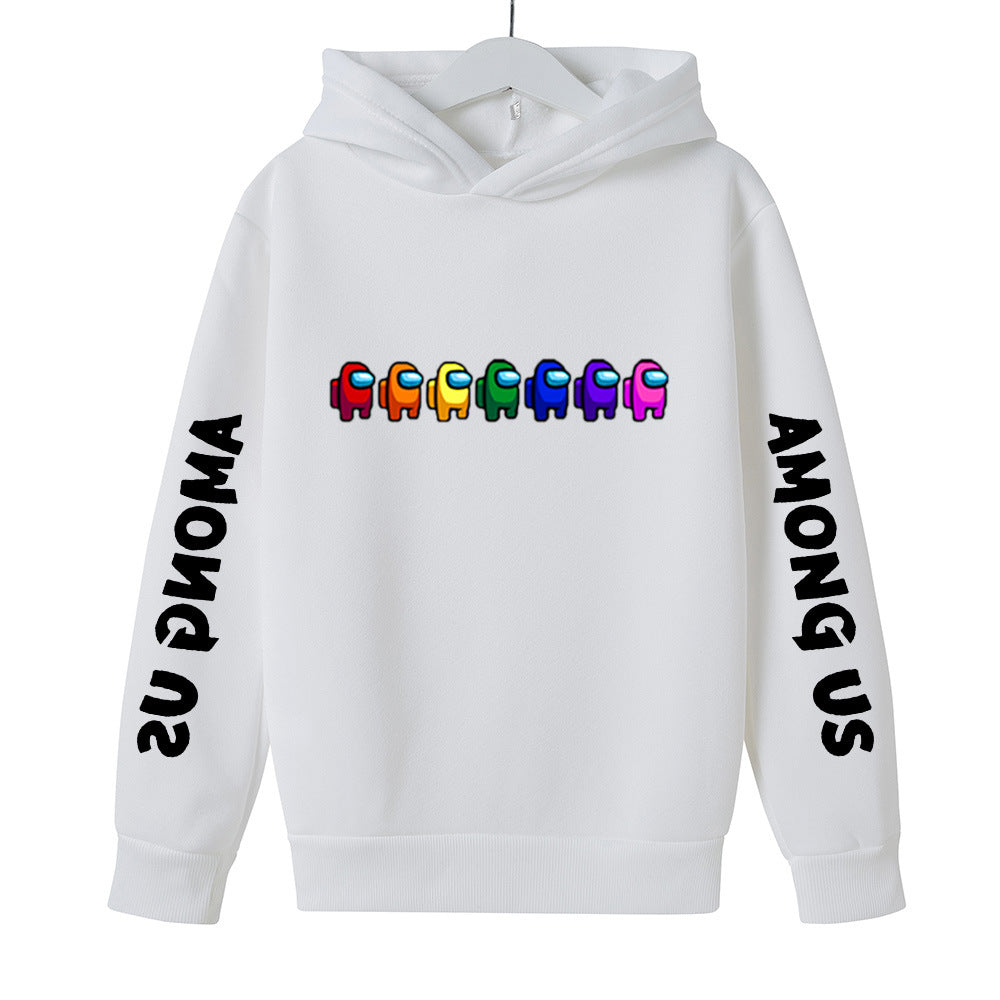 Kids Girl Boy Among US Peripheral Printed Hoodie