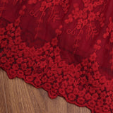 Kid Baby Girl Summer Western Bow Flying Sleeve Embroidery Gauze Flower Dresses