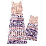 Family Matching Mother- Daughter Floral Print Dresses