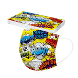 Kid Disposable Cartoon Series Spiny  Non-woven Fabric Three Layers Masks 10 Pcs