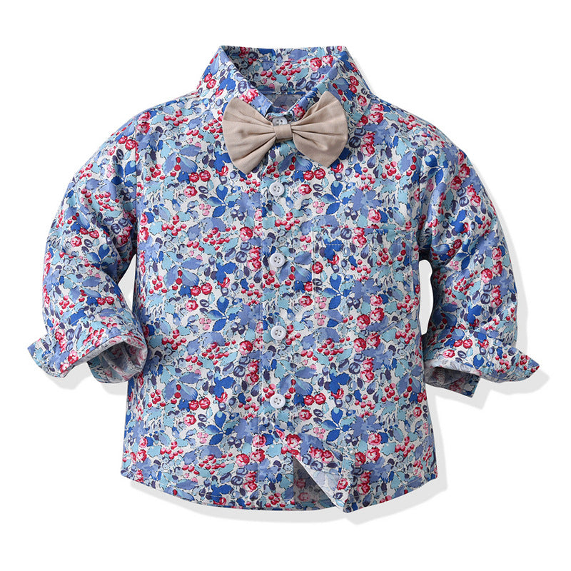 Kid Baby Boy Suit  Long Sleeves Print Fashion 2 Pcs Sets