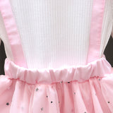 Kid Baby Girl Korean Gauze Braces Lace Dresses