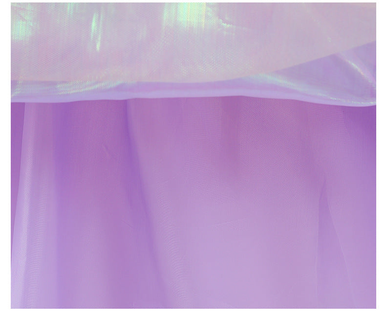 Kid Baby Girl Gauze Fancy Flower Party Dress