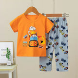Kid Baby Boy Short Sleeve Home Wear Summer Pajamas