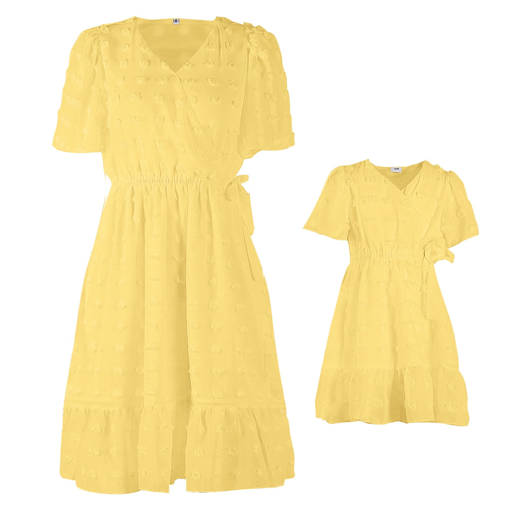Family Matching Mother-daughter Cute Street Fashion Floral Dresses