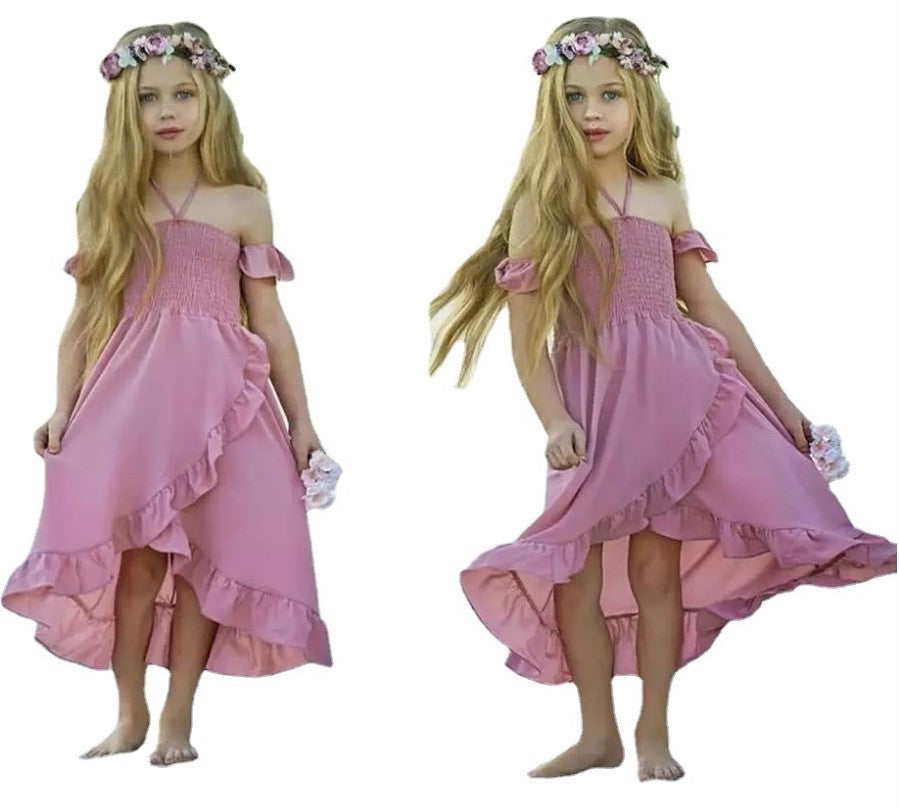 Family Matching Mother-daughter Sexy Beach Holiday Summer Dress