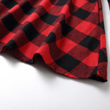Family Matching Mother Daughter Plaid Christmas Autumn Dress