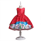 3-10T Girls Kids Flower Elegant Party Christmas Dresses
