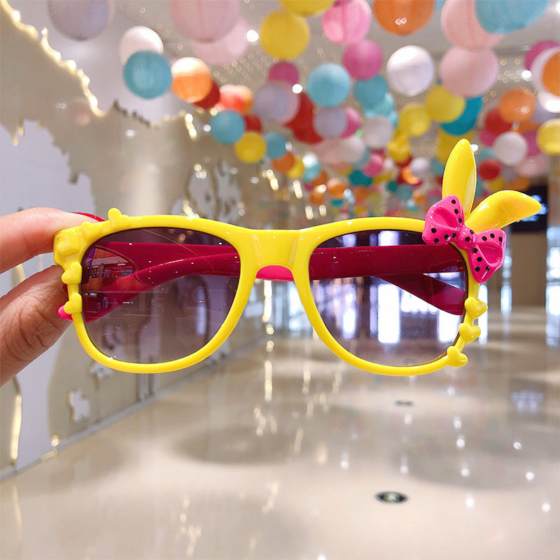 Kid Girl Sunglasses Cute Sunblock Polarizing Tide Cartoon Glasses