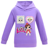 Kid Baby Surprise Doll Fashion Cartoon Girls Long-sleeved Casual Hoodie