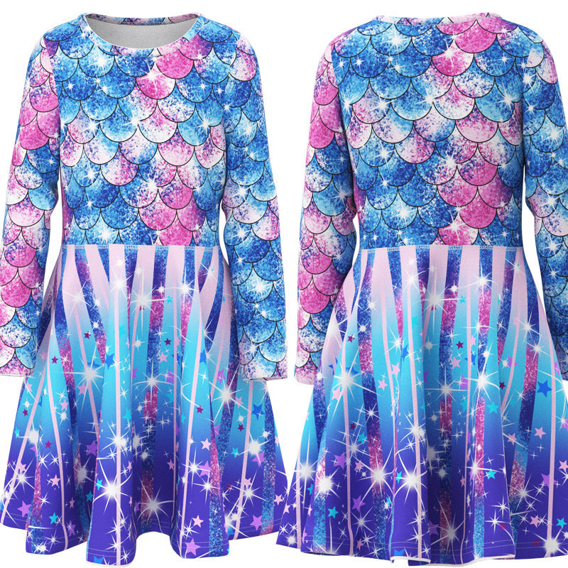 Kid Baby Girl Princess Mermaid Animal Unicorn Dress