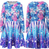 Kid Baby Girl Princess Mermaid Animal Unicorn Dress