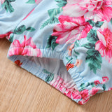Baby Spring Summer Easter Strap Rabbit Egg Print 2 Pcs Sets