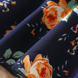 Kid Baby Girl Autumn Rose Print Multi-layer Long-sleeved Flower Dress