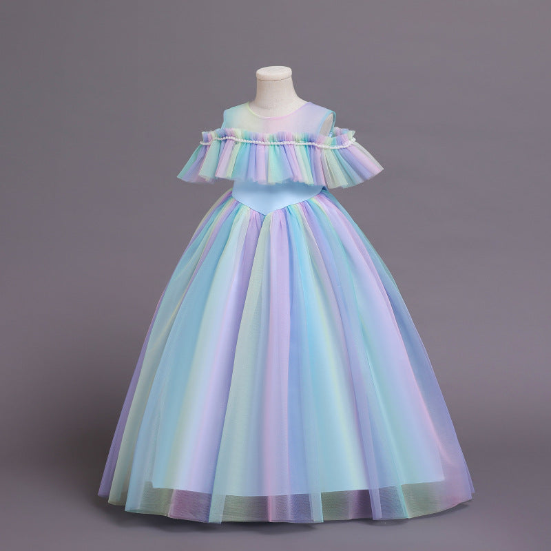 Kid Girl Princess Christmas Dream Gauze Performance Dresses