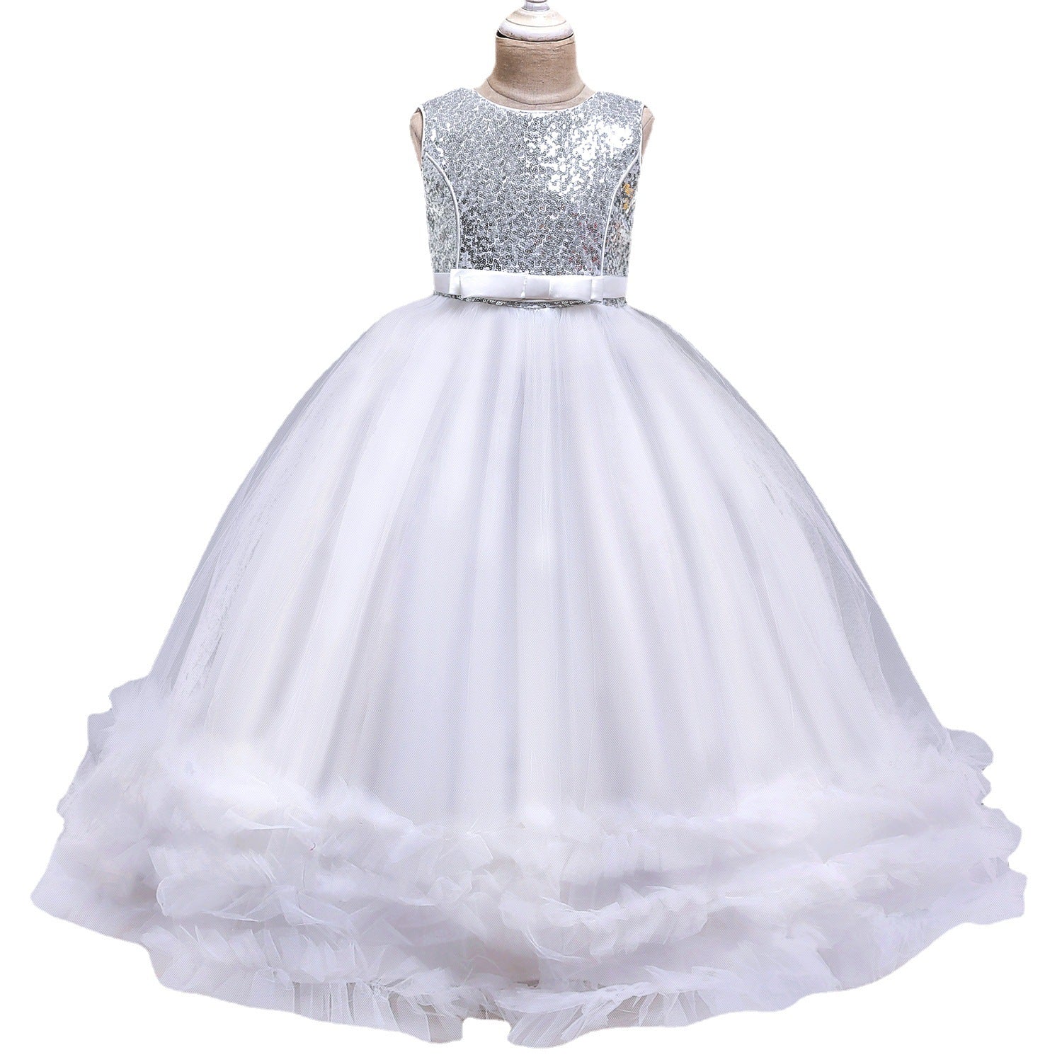 Kid Girl Princess Model Catwalk Cello Play Tuxedos Party Dresses
