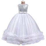 Kid Girl Princess Model Catwalk Cello Play Tuxedos Party Dresses