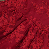 Kid Baby Girl Summer Western Bow Flying Sleeve Embroidery Gauze Flower Dresses