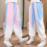 Summer Kid Teen Girls Gradient Fashion Mosquito Casual Pants