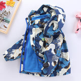 Kid Boys Autumn Windbreaker Storm Jacket Three In One Coat