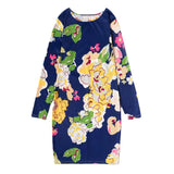 Family Matching Floral Print Mother Daughter Dress