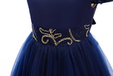 Kid Girl Princess Sleeveless Long Evening Catwalk Piano Performance Dresses