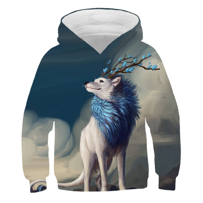 Children Kid 3D Printed Animal Hoodie