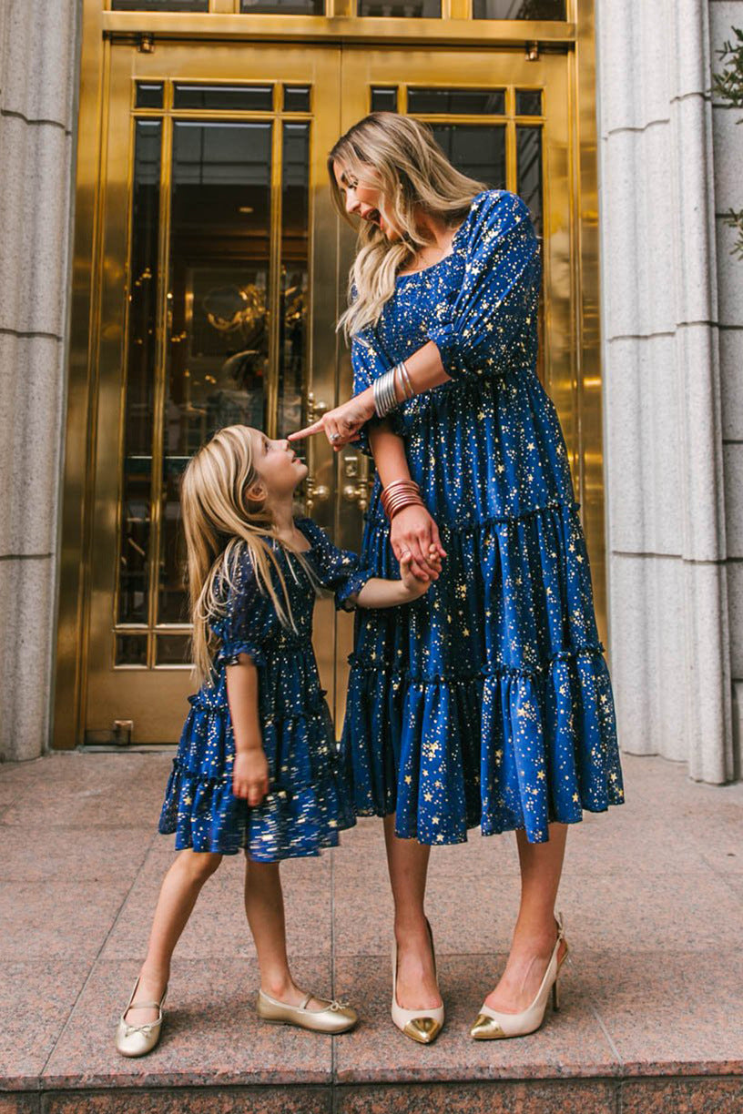 Family Matching Lovely Spring Summer Holiday Casual Dress