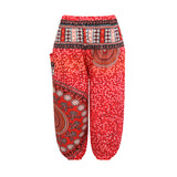 Kid Girl National Digital Printed Knickerbockers Leisure Loose Sports Pants