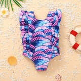 Kid Baby Girl One-piece Summer Sleeveless Triangle Swimsuit