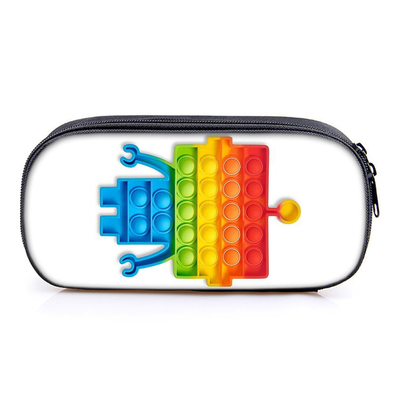 Kid Elementary School Pencil Case Exterminator Writing Bag