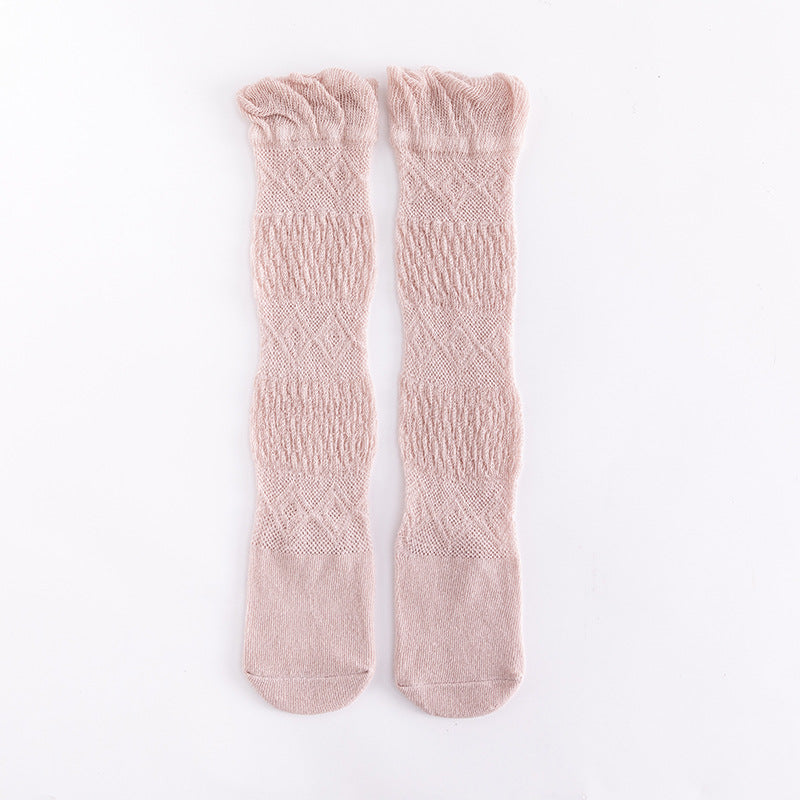 Baby Girls Cute Knee Bows Cotton Breathable Soft Non-slip Long Socks