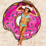 Kid Adults Bikini Beach Donut Cover Up Pareos Beach Sarongs Mats Swimsuits Pajamas