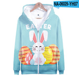 Kid Boy Girl Easter 3D Printed Hoodies Zipper Coats