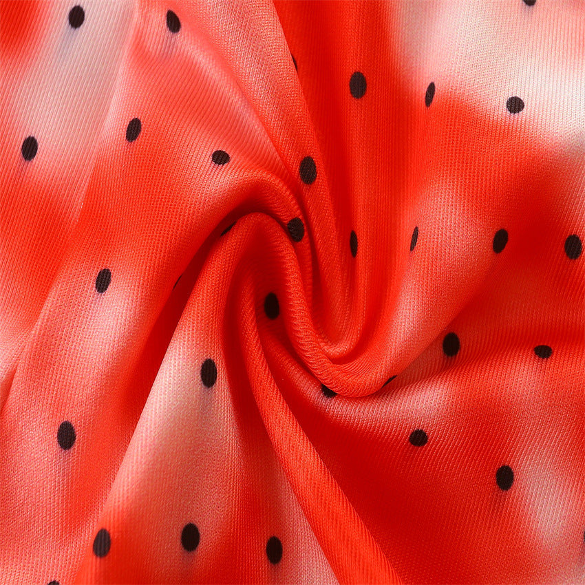 Summer Kid Baby Girl Suits Sweet Watermelon Print 2 Pcs Sets