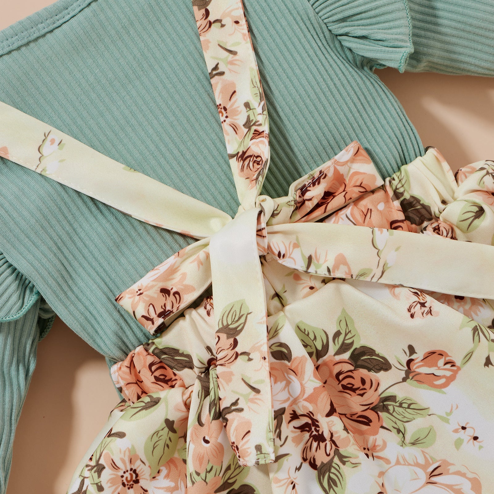 Baby Girls Spring Long Sleeve Pit Stripe 2 Pcs Set