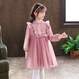 Girls Mesh Chiffon Princess Dress