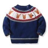 Kid Baby Boy Girl Christmas Elk Pullover Sweater