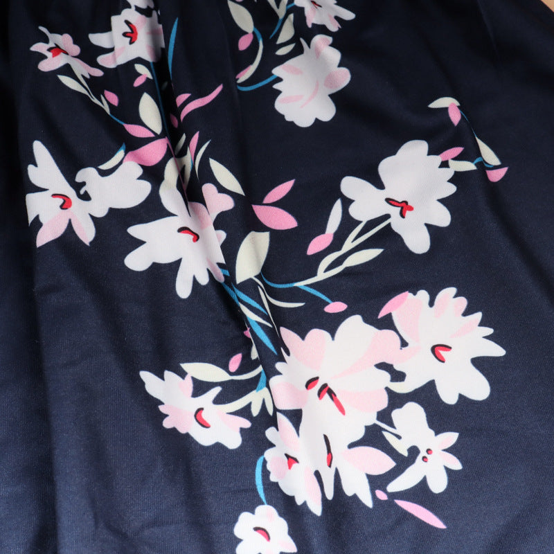 Family Matching Mother- daughter Floral Print Holiday Beach Dresses