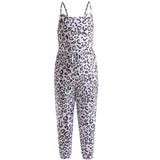Kid Baby Girl One-piece Suspenders Leopard Print Loose  Long Pants