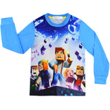 Kid Boy Long-sleeved Home Suit Game My World Pajamas