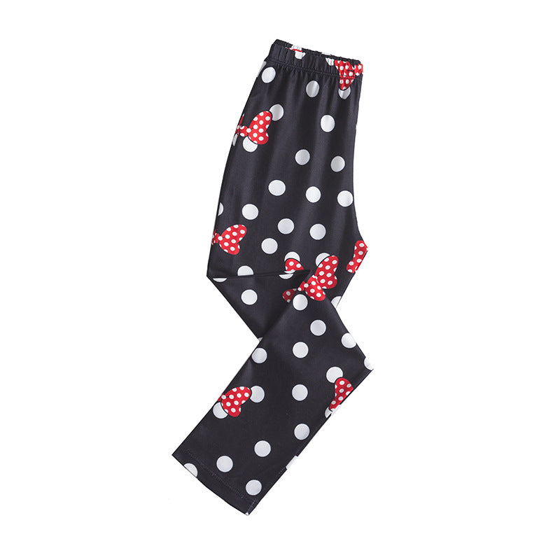 Kid Girl Leggings Spring Autumn Foreign Fashion Korean Trousers