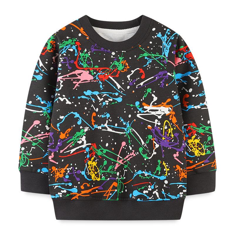 Baby Boy Painting Print Long Sleeve Sweatshirt