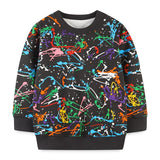 Baby Boy Painting Print Long Sleeve Sweatshirt