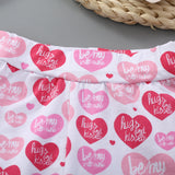 Baby Girl Long Sleeve Valentine's Day Spring 3 Pcs Set