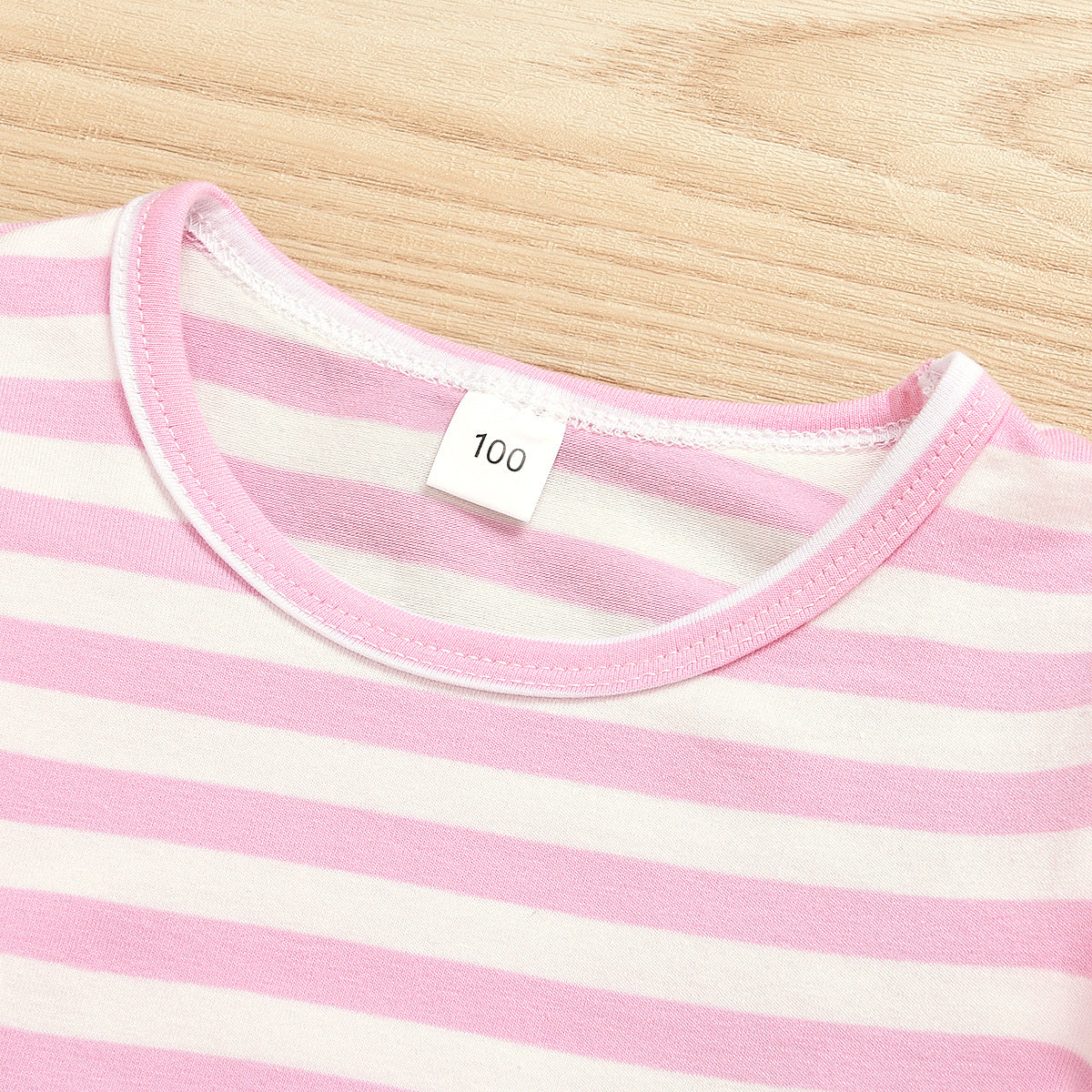 Kid Baby Girls Valentine's Day Stripe 2 Pcs Sets
