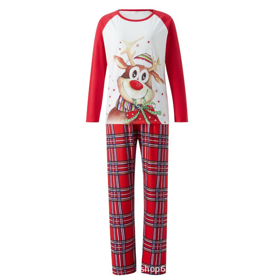 Family Home European American Autumn Christmas Pajamas