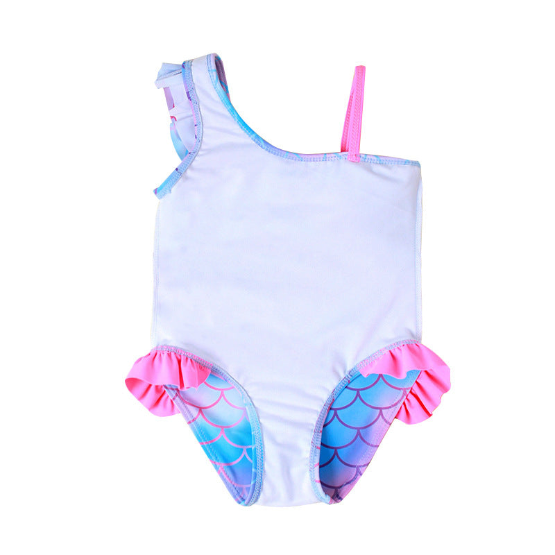 Kid Girls Swimsuit Mermaid Bathing Vacation Swimwear