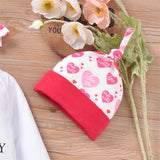 Baby Girl Set Valentine's Day Love Letter 3 Pcs Sets