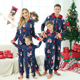 Parent-child Family Matching Christmas One-piece Pajamas